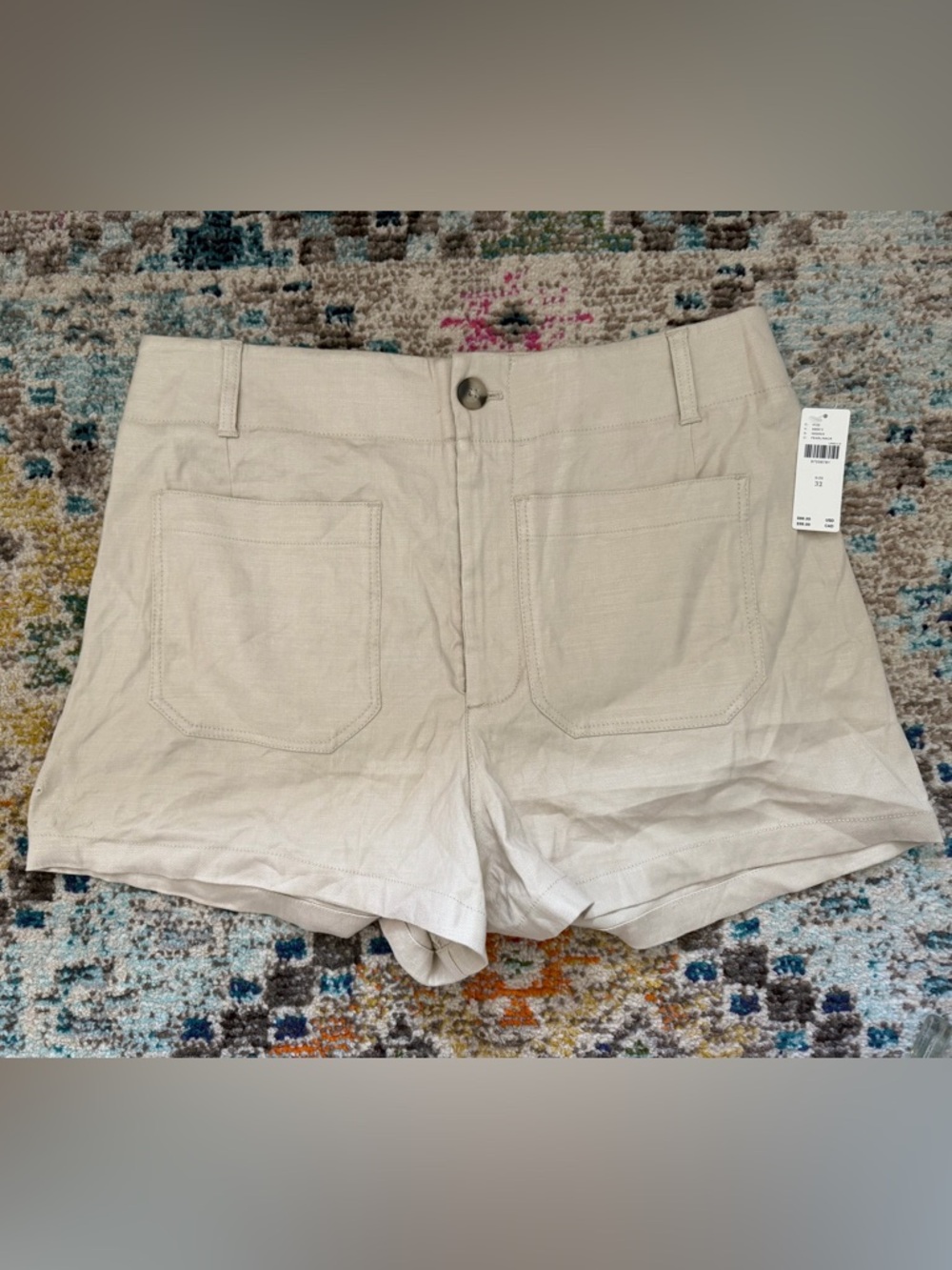 Anthropologie Maeve the colette linen blend shorts